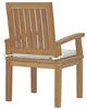 Marina 7 Piece Outdoor Patio Teak Outdoor Dining Set
