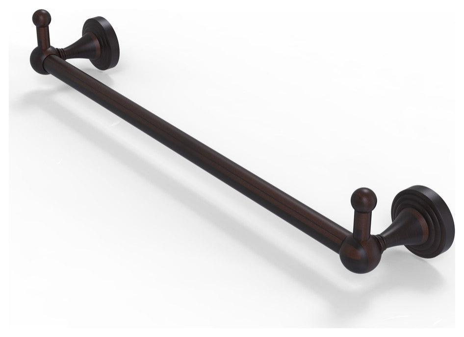 Sag Harbor 30" Towel Bar with Integrated Hooks, Venetian Bronze