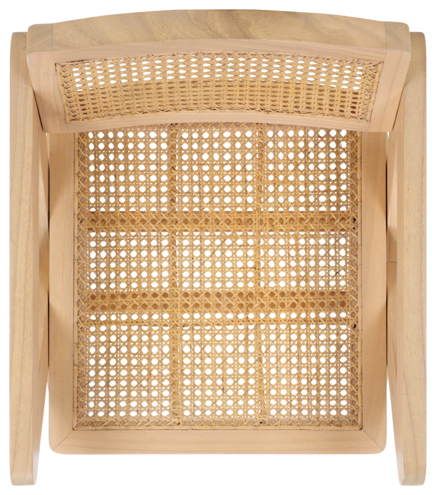 Safavieh Couture Tyrrell Rattan Dining Chair, Natural/Natural