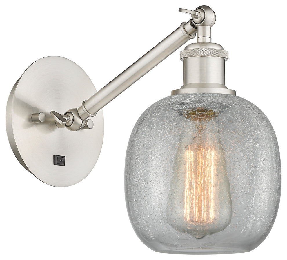 Innovations 317-1W-SN-G105-LED Belfast 1 Light Sconce, Brushed Satin Nickel