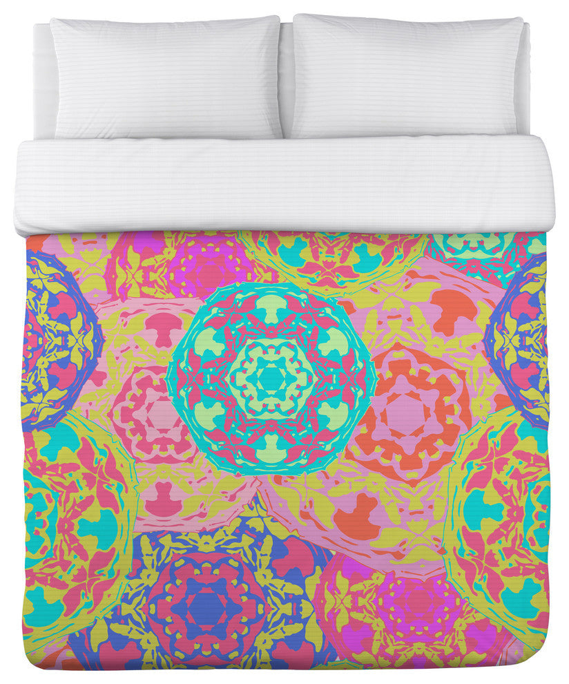 Coachella, Multi Lightweight King Duvet Cover