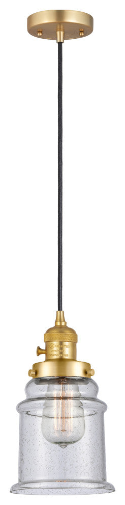 INNOVATIONS 201CSW-SG-G184-LED 1-Light Mini Pendant Satin Gold