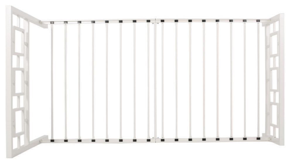 Madera Modern Iron Twin Bed Frame, White