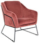 LeisureMod Harmony Velvet Accent Armchair