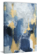 "Teal Phenomenon" Painting Print, Wrapped Canvas, 8"x12"