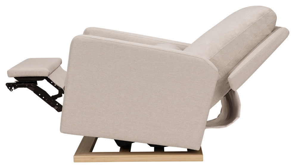Sigi Electronic Recliner and Glider, Boucle With USB port, Performance Beach Eco-Weave
