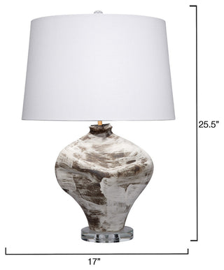 Maurice Ceramic Table Lamp With Linen Shade
