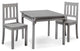 Sorelle Imagination Table and Chair Set in Gray