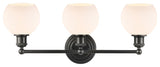 Innovations 341-3W-BK-G121-6 Concord 3 Light Vanity Light, Matte Black