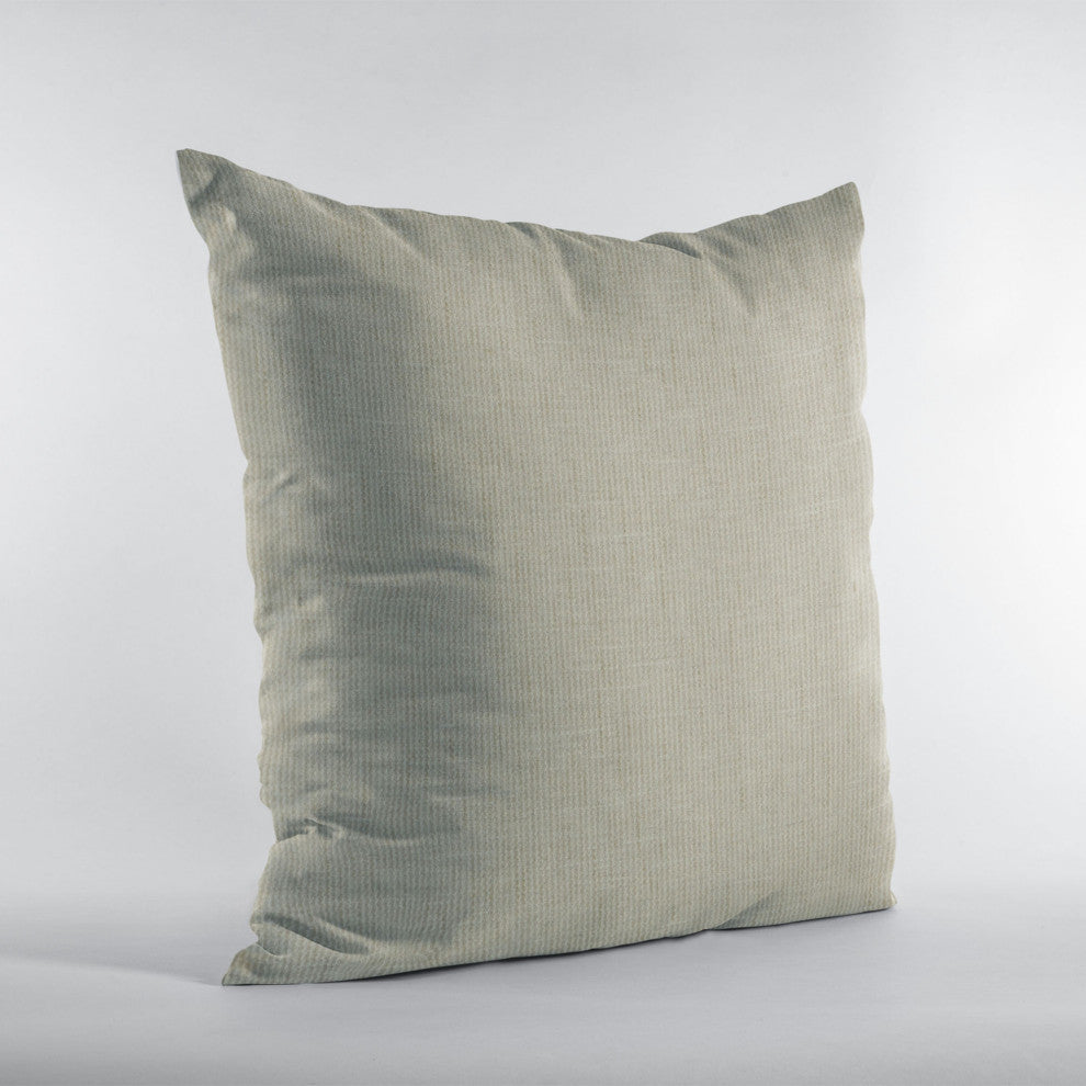 Stonewash Waffle Textured Solid Luxury Throw Pillow, Double sided 24"x24"