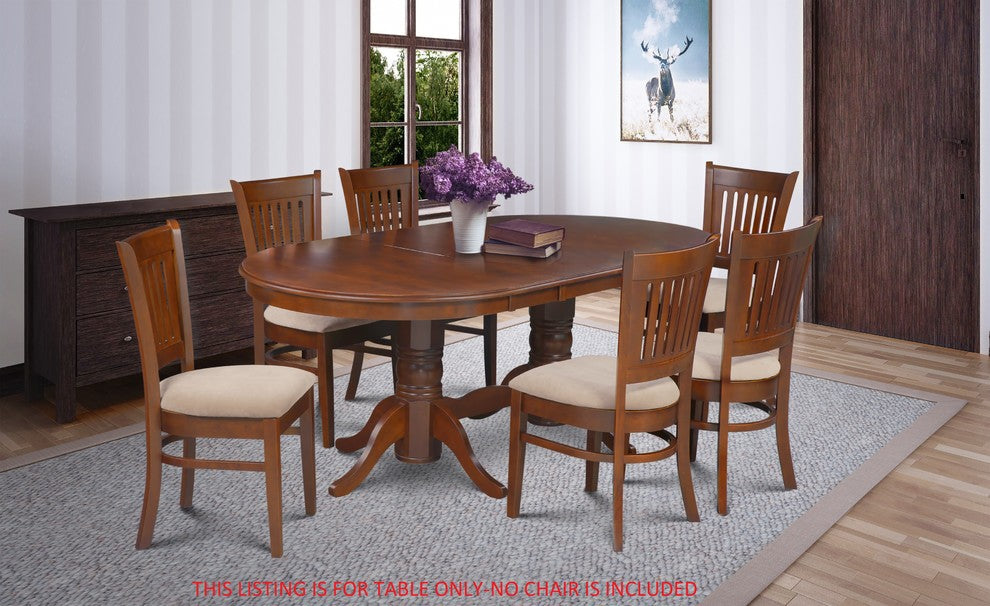 Somerville Dining Table 42"-78" with 18" Leaf, Espresso Finish