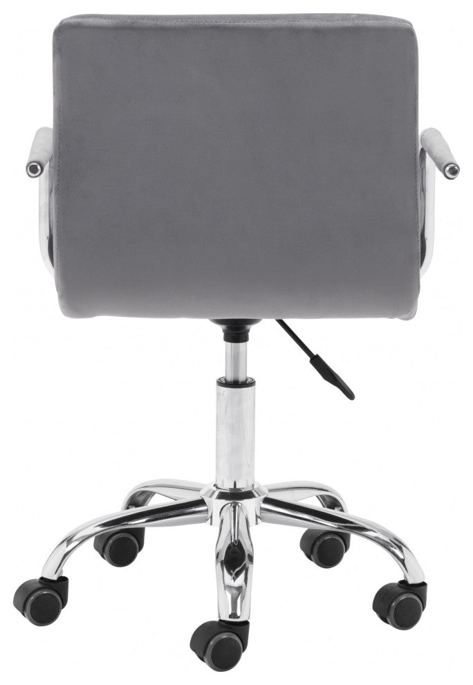 Gray Pop of Color Rolling Office Chair