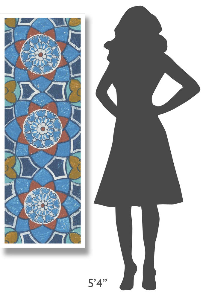 "Hex Tiles Panel II" Digital Paper Print by Kathrine Lovell, 20"x56"
