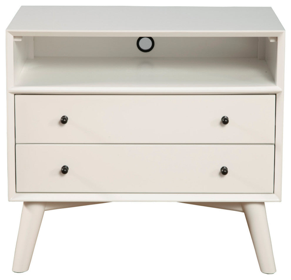 Flynn Large Nightstand, Gray