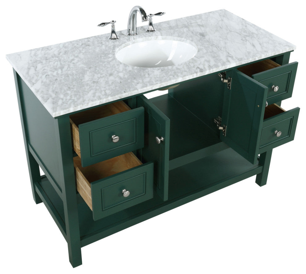 Matilda 48" Single Bathroom Vanity, Green