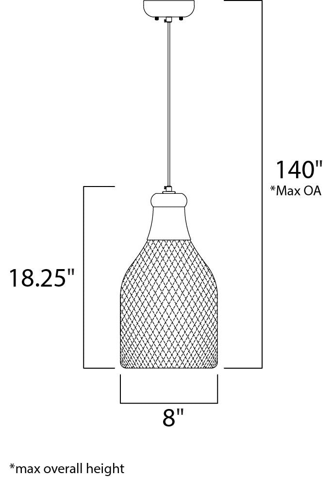Maxim Plumette Three Light Pendant 12163GL