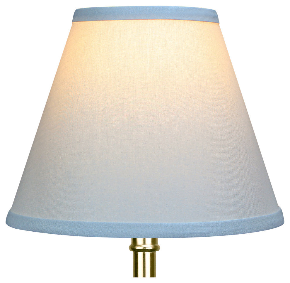 Fenchel Shades, 5"x10"x8" Bulb Clip Attachment Empire Lamp Shade, Linen