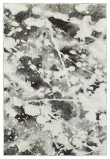 Oriental Weavers Evolution Charcoal/ White Abstract Indoor Area Rug 3'3"X5'2"