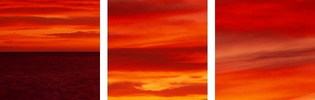 "Sunrise Mulege Baja California Mexico" Canvas Art, 36"x12"x1.25"