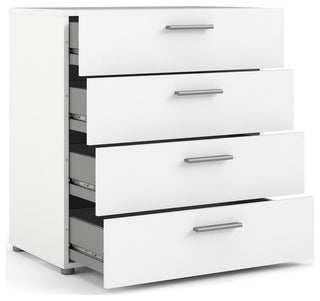 Austin 4 Drawer Chest, White