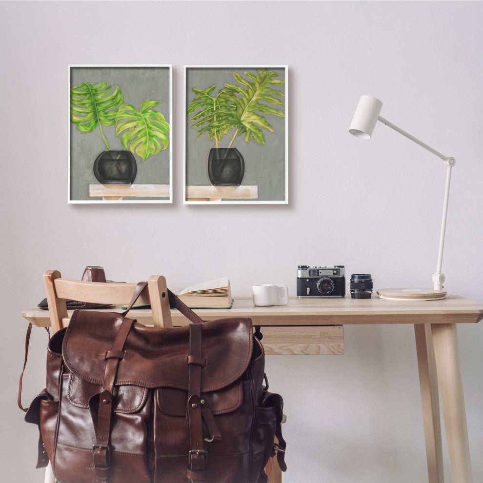 Tropical Plant Fronds Monstera Interior Still Life,11 x 14