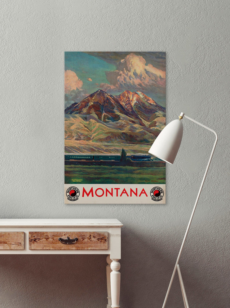 "Montana" Painting Print on Wrapped Canvas, 16"x24"