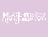Alphabet Wall Decal, 12", Turquoise