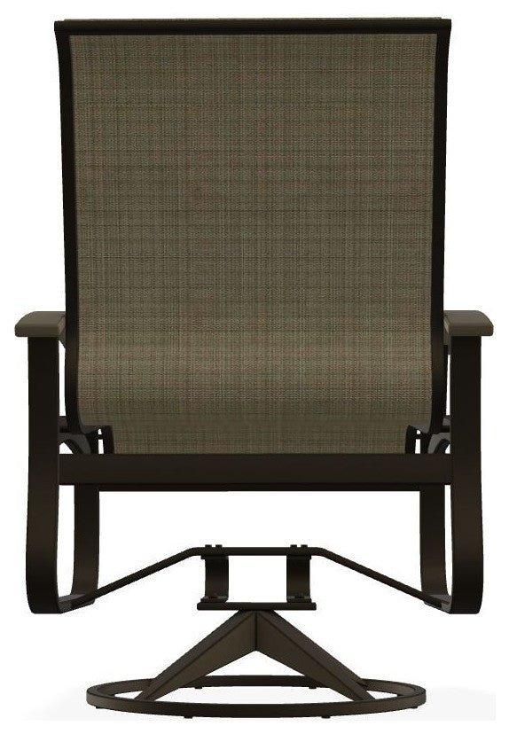 Belle Isle Sling Outdoor Swivel Rocker, Mavi/Beachwood