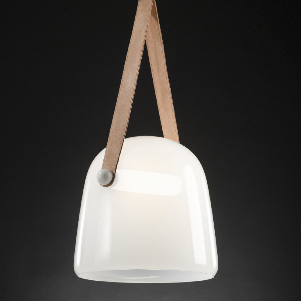 MIRODEMI Cipieres | LED Glass Pendant Light in a Nordic Style, White, Cool Light