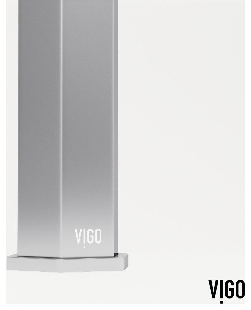 VIGO Nova 10" H Single Handle Single Hole Bathroom Vessel Faucet, Chrome