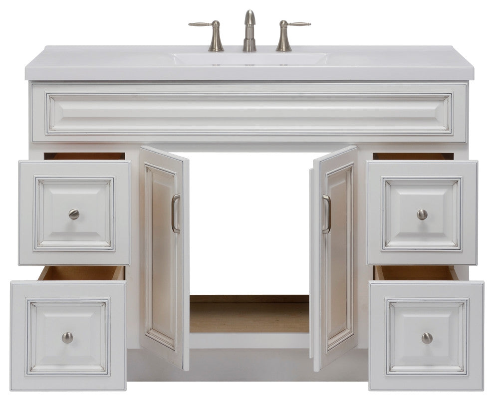 Riley 48" 2 Doors, 4 Drawer Vanity