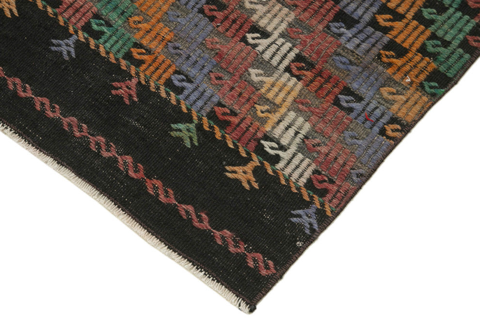 Rug N Carpet - Handwoven Oriental 2' 11" x 11' 7" Tribal Runner Kilim Rug