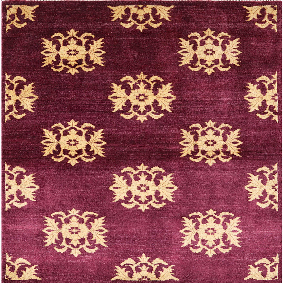 Ahgly Company Indoor Square Mid-Century Modern Area Rugs, 5' Square