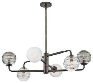 Fredrick Ramond Oberon Large Adjustable Single Tier Chandelier, Black Oxide