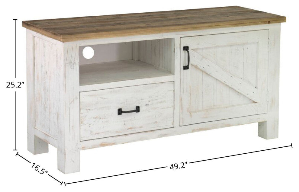 Provence 49" Wide Small Media Unit