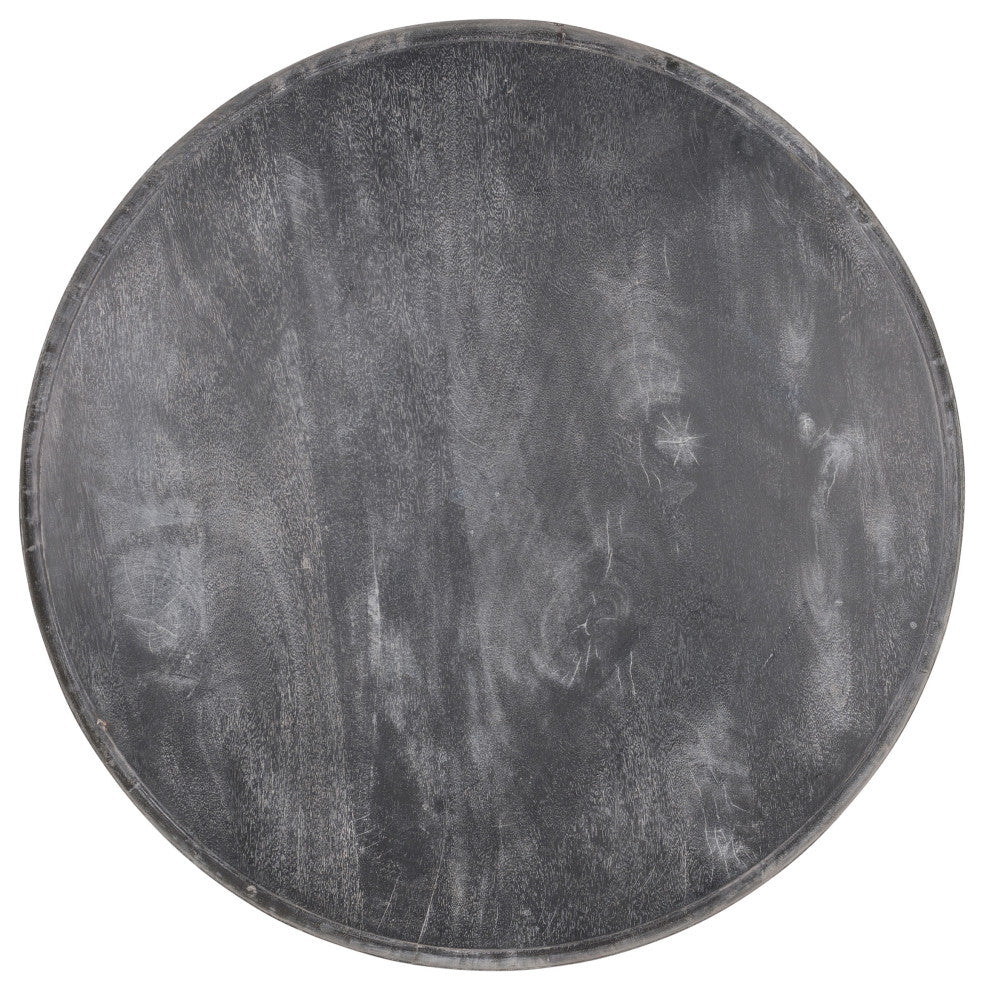 Auna Black 35-inch Round Coffee Table by East at Main