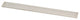 27" Linear Drain Metal Grate, Stainless Steel, Square