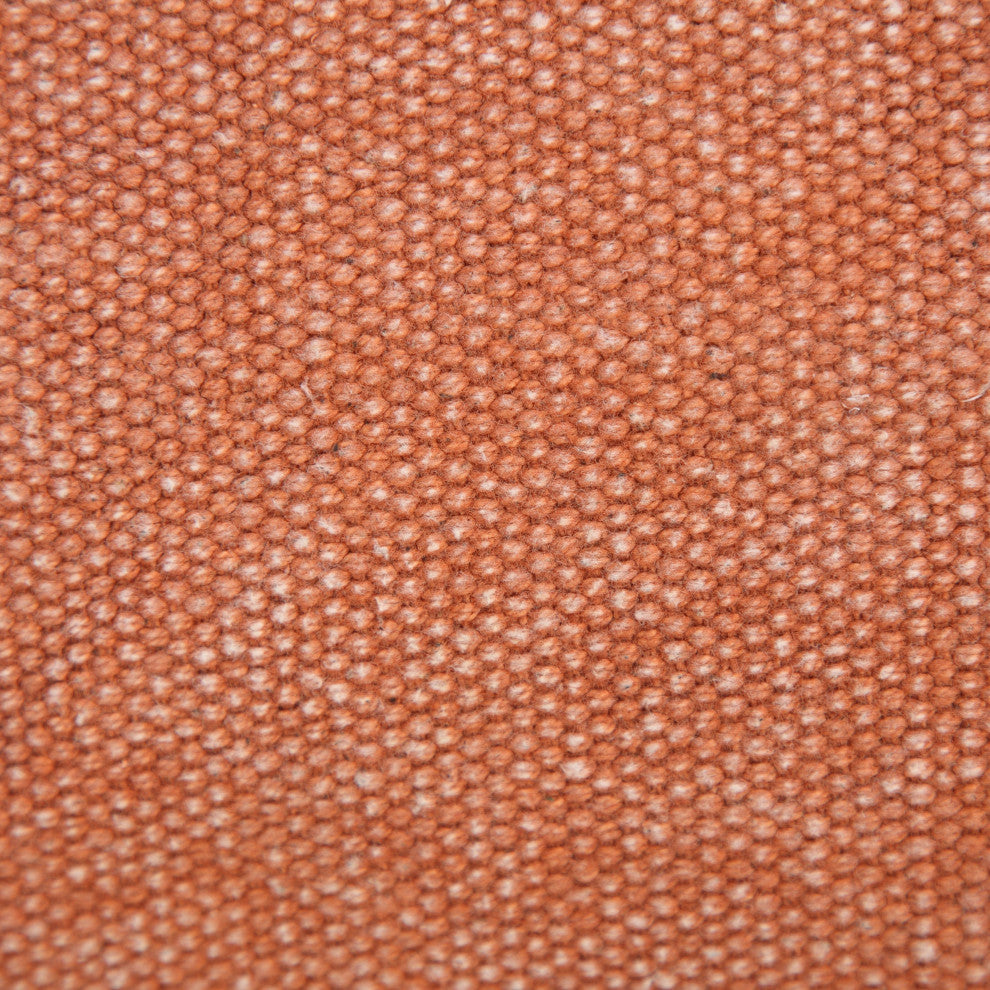 Adobe Brown Solid Stonewash Throw Pillow With Fringe, Orange, 14"x36", Cover Only