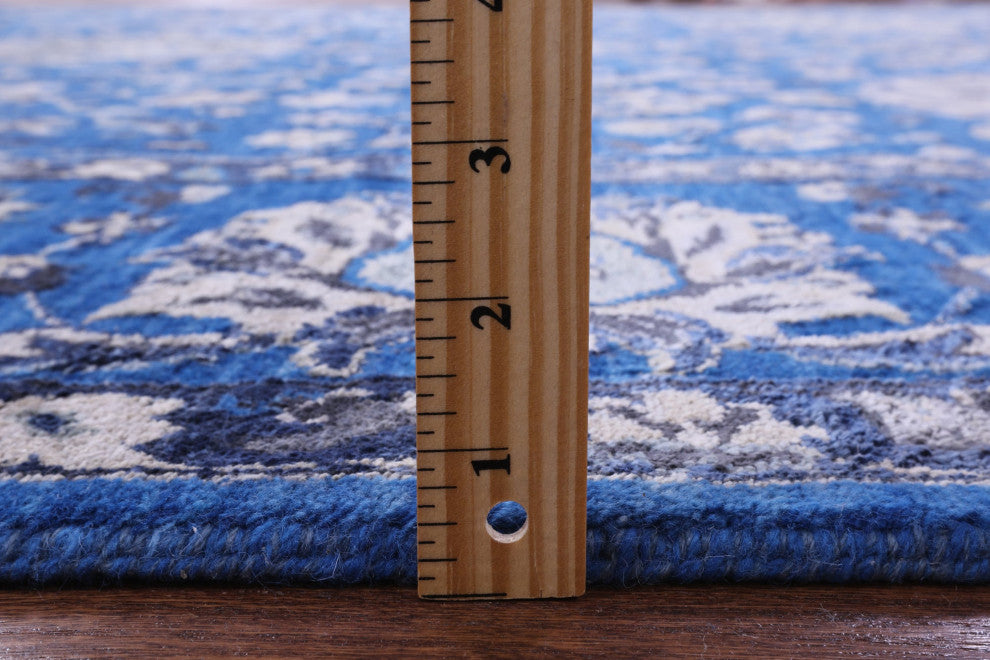 8' 1" X 9' 11" Persian Fine Serapi Handmade Wool & Silk Rug - Q13690