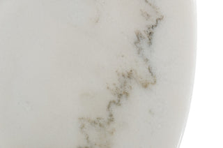 Modrest Fairway Glam White Marble and Brushed Gold Bar Table