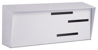 Mid-Century Modern Mailbox, White