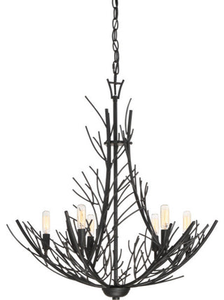 Quoizel THL5006MK Six Light Chandelier Thornhill Marcado Black