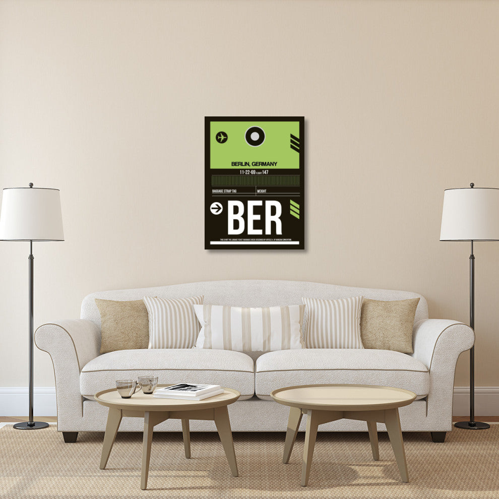 "BER Berlin Luggage Tag 2" Fine Art Print