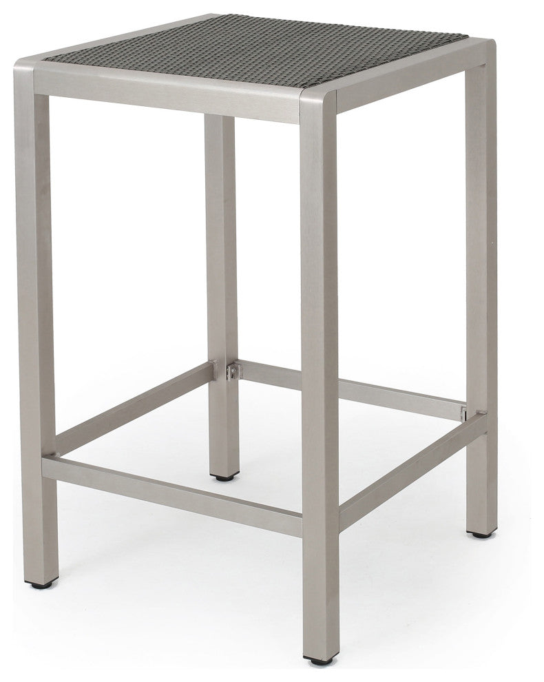 GDF Studio Capral Outdoor Gray Alumnimum Bar Table