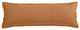 100% French Flax Linen Long Lumbar Pillow, 14" x 42", Caramel, 1PC