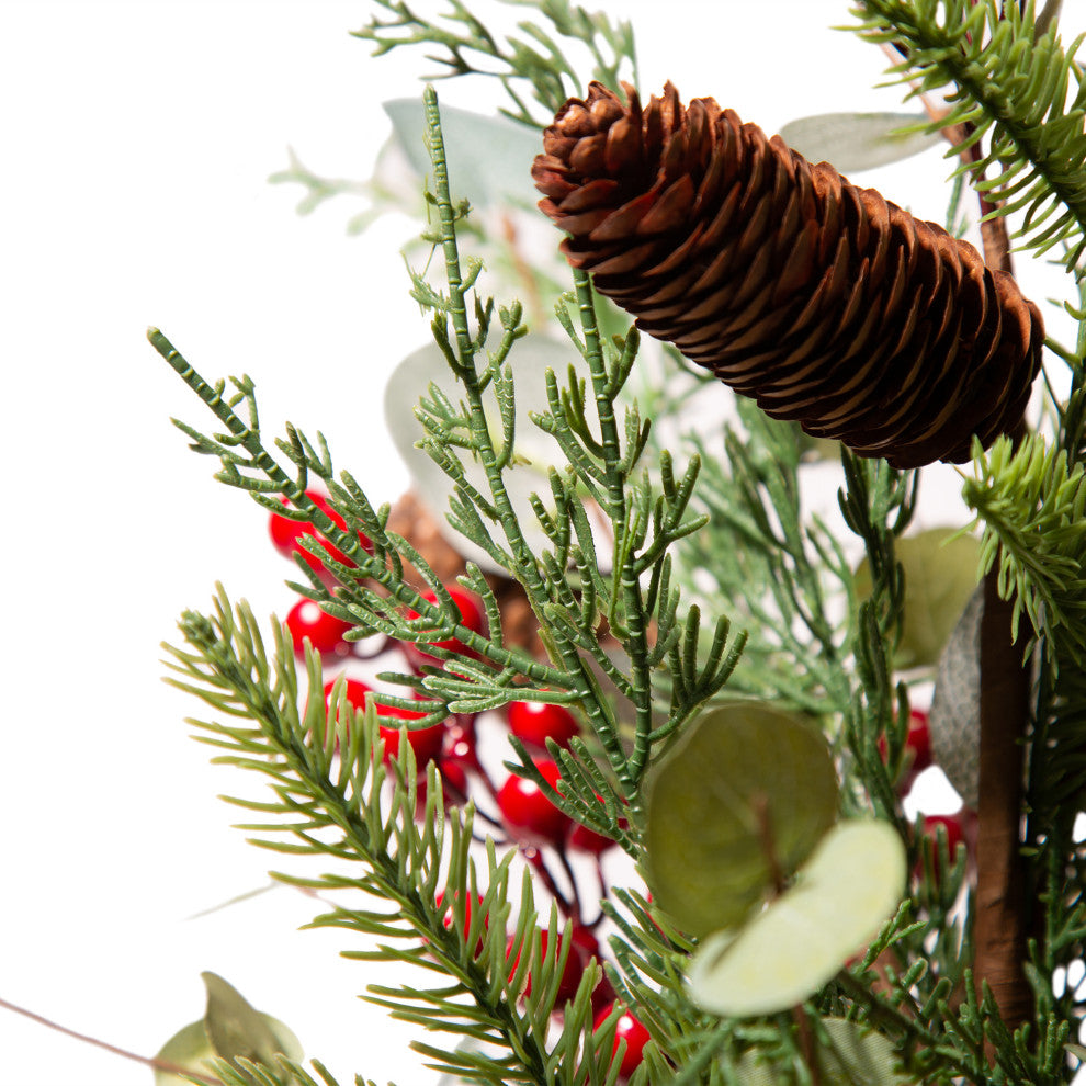 20"H Christmas Floral Table Tree Decor