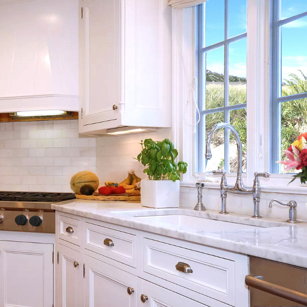 Nantucket Sinks Dualmount Fireclay Kitchen Sink Wellfleet, 32"