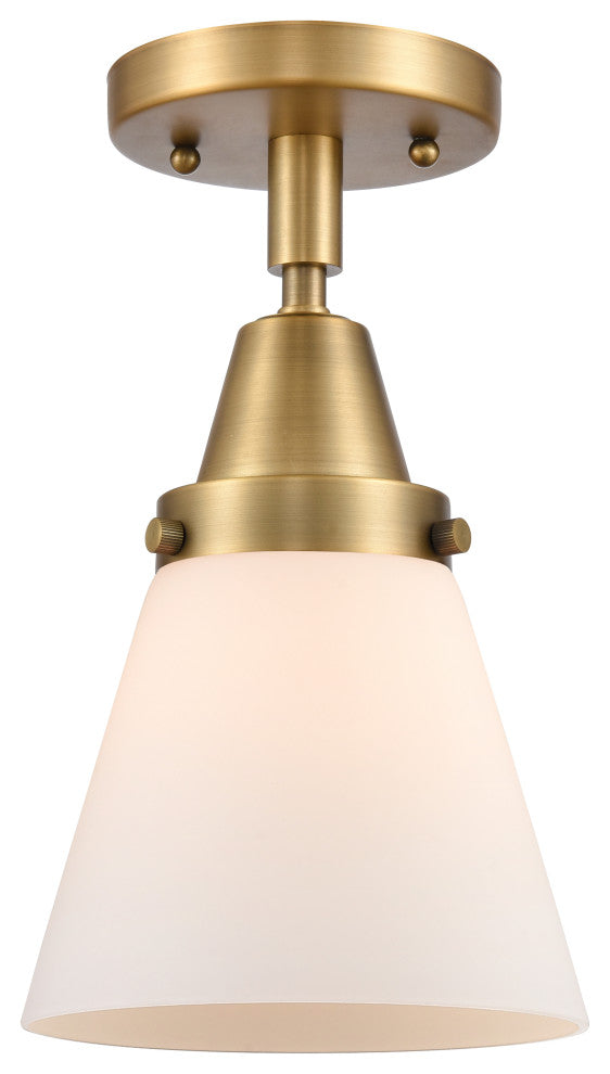 INNOVATIONS LIGHTING 447-1C-BB-G61-LED Small Cone Flush Mount