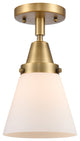 INNOVATIONS LIGHTING 447-1C-BB-G61-LED Small Cone Flush Mount