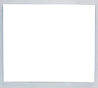Eviva Sax 36" Brushed Metal Frame Bathroom Wall Mirror
